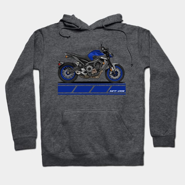 Motorbike Yamaha MT09 Hoodie by idrdesign